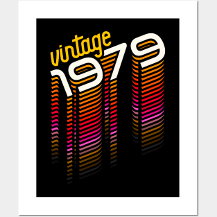 Vintage Made in 1979 ))(( Retro Birthday Year Gift Posters and Art